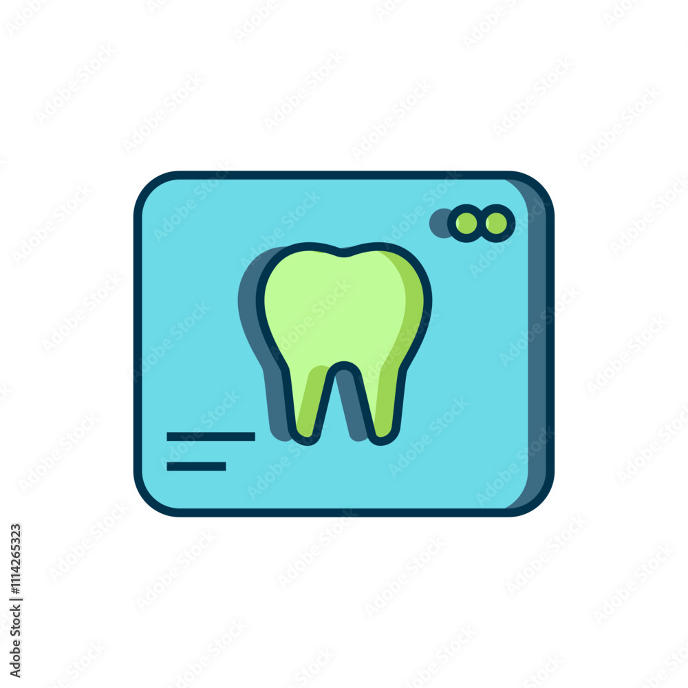 Filled outline X-ray of tooth icon isolated on white background. Dental x-ray. Radiology image. Flat filled outline style with shadow. Vector Filled outline X-ray of tooth icon isolated on white background. Dental x-ray. Radiology image. Flat filled outline style with shadow. Vector