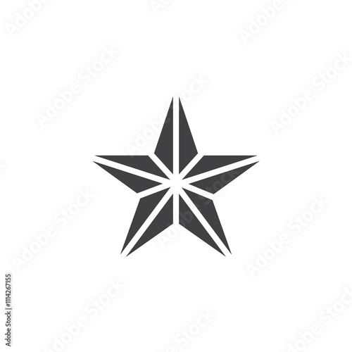 Christmas star vector icon