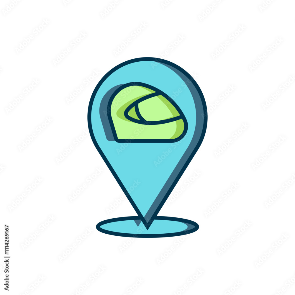 Filled outline Racing helmet icon isolated on white background. Extreme sport. Sport equipment. Flat filled outline style with shadow. Vector Filled outline Racing helmet icon isolated on white background. Extreme sport. Sport equipment. Flat filled outline style with shadow. Vector