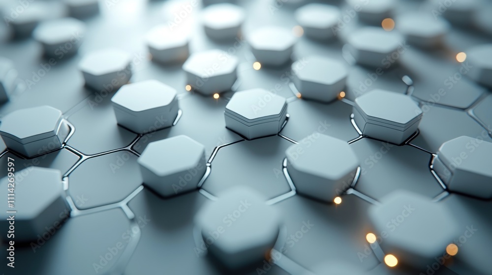 Abstract hexagonal pattern, futuristic technology background. Abstract hexagonal pattern, futuristic technology background.