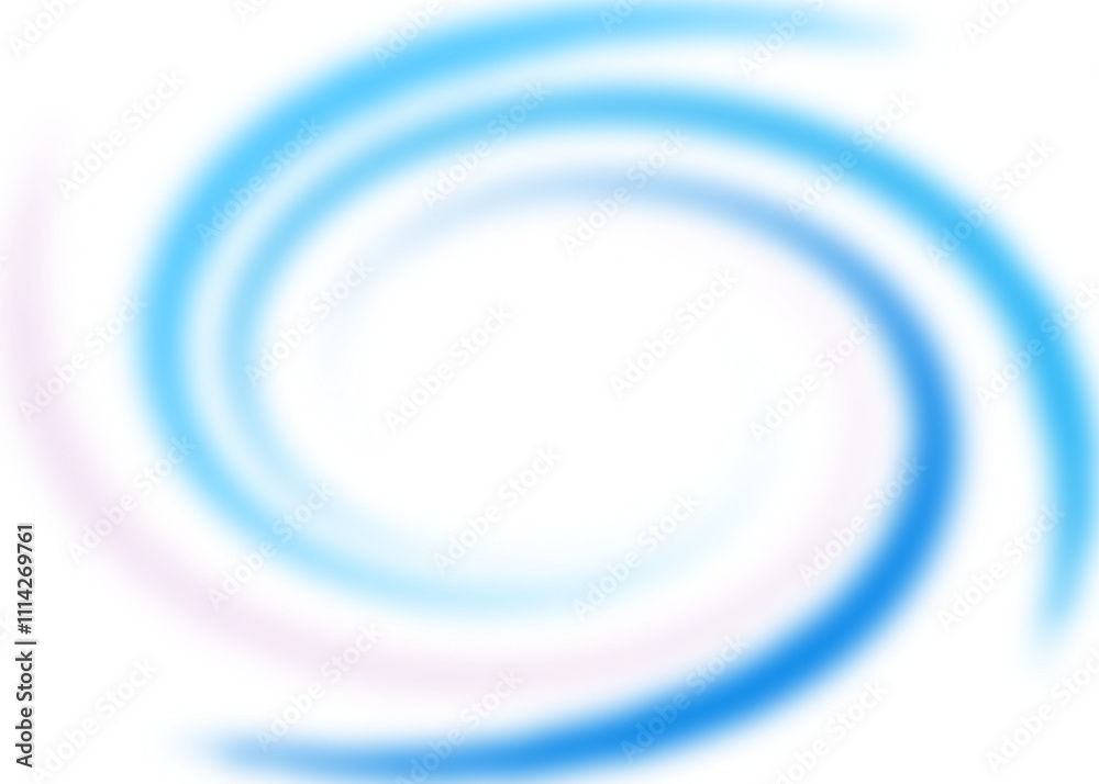 Obraz premium An abstract colorful transparent swirl shape spiral design element.