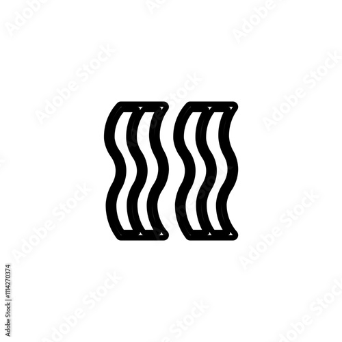 bacon line icon