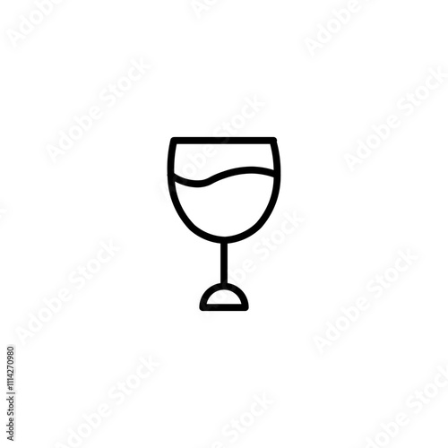 wine line icon