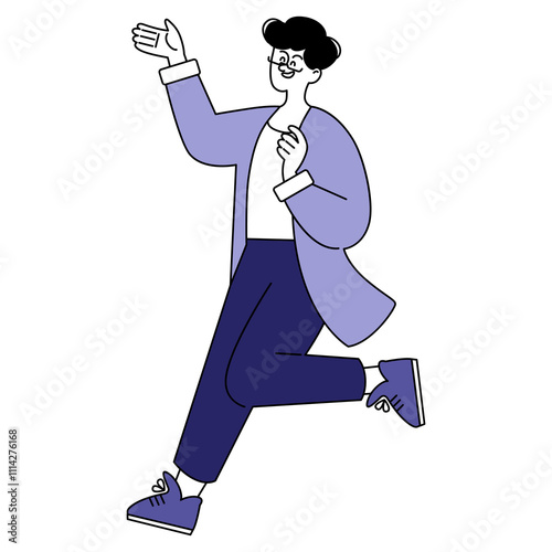 Businessman. Flat Vector Illustration