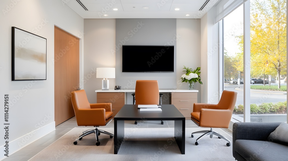 A one-on-one consultation between a financial advisor and a client in a stylish office with natural light A one-on-one consultation between a financial advisor and a client in a stylish office with natural light