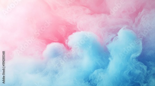 cotton candy with copy space 