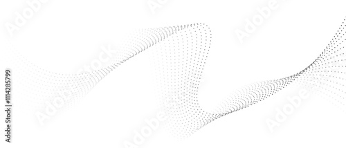 smooth flowing wave gradient dots background