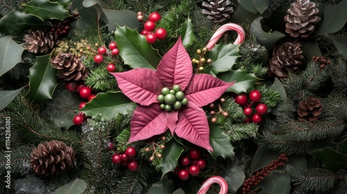 Vibrant collage of Christmas-themed icons sale tags