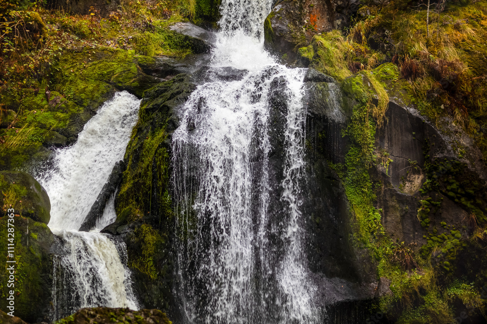 Obraz premium Triberger Wasserfälle are the most visited waterfalls in Germany