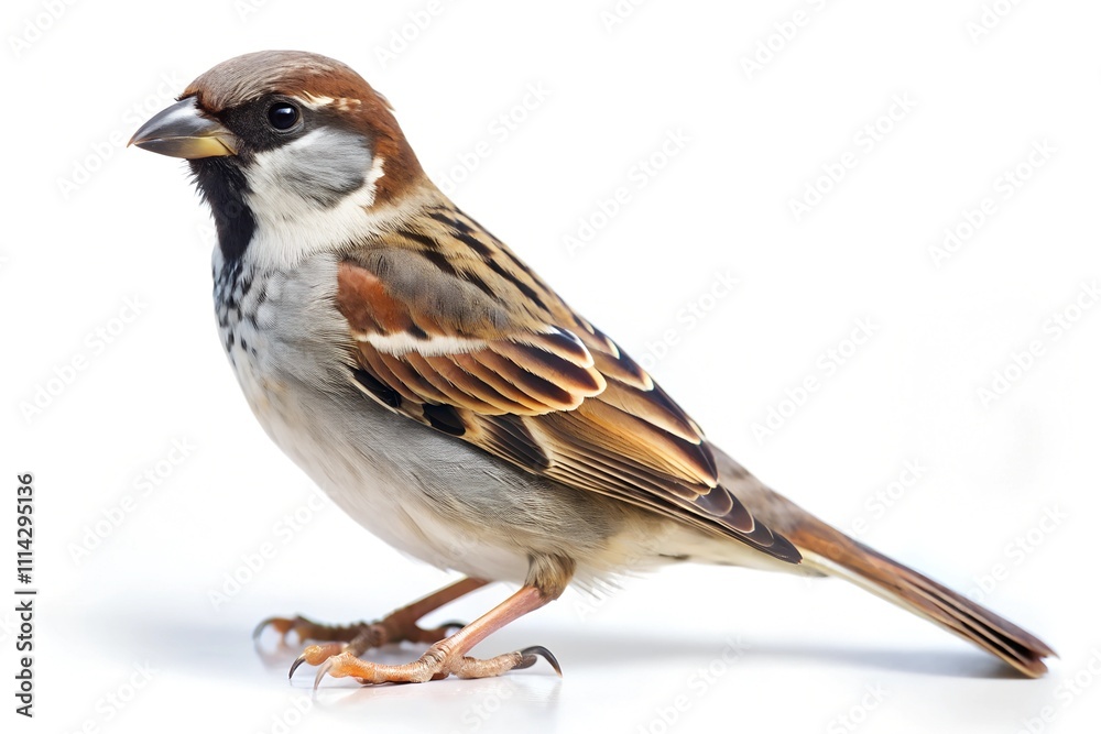 sparrow isolated on white background sparrow isolated on white background