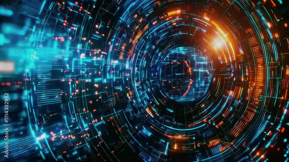 Digital Dark Glowing Abstract Background with Futuristic Patterns and Vibrant Lights new beautiful stock video footage animation AI Digital Dark Glowing Abstract Background with Futuristic Patterns and Vibrant Lights new beautiful stock video footage animation AI