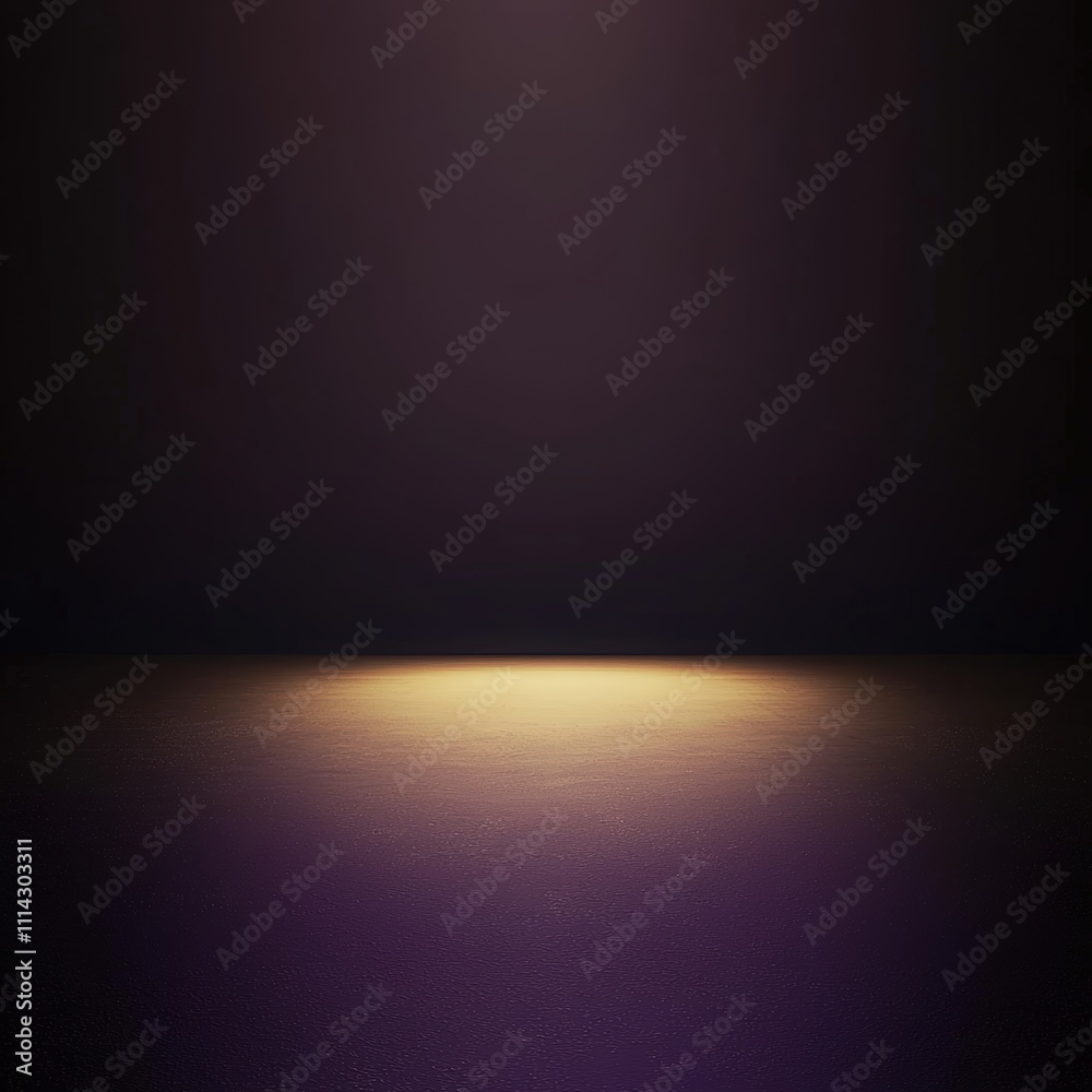 Fototapeta premium Dark space with a spotlight on the floor