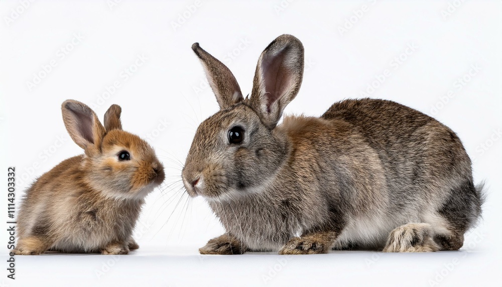 Obraz premium rabbit isolated on white background