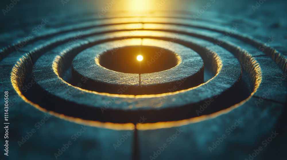 Fototapeta premium Precision in Marketing Hitting the Bull's-Eye with Targeted Advertising