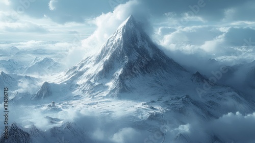 Wallpaper Mural Mountain outdoors nature snow. Torontodigital.ca