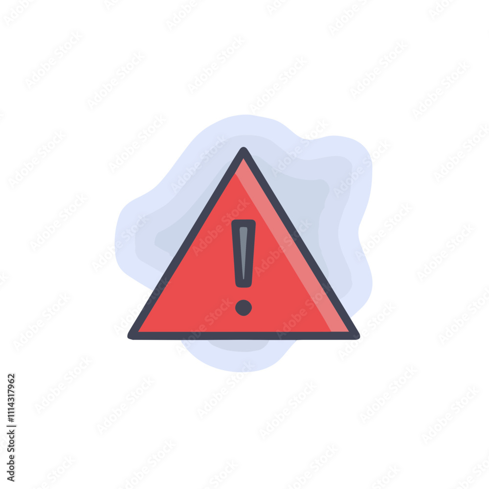 Warning attention icon symbol vector image Illustration