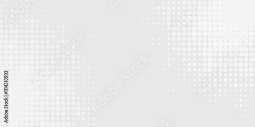 Dot white gray wave light technology texture background. Abstract big data digital concept.