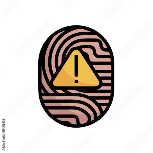 Warning attention icon symbol vector image Illustration