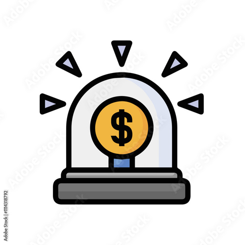 Warning attention icon symbol vector image Illustration