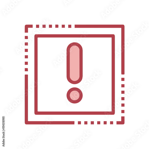 Warning attention icon symbol vector image Illustration