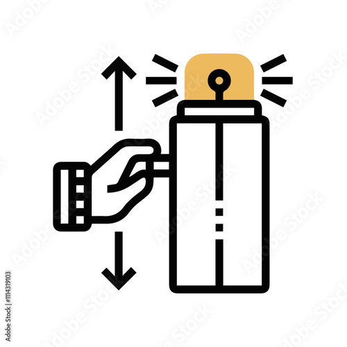 Warning attention icon symbol vector image Illustration