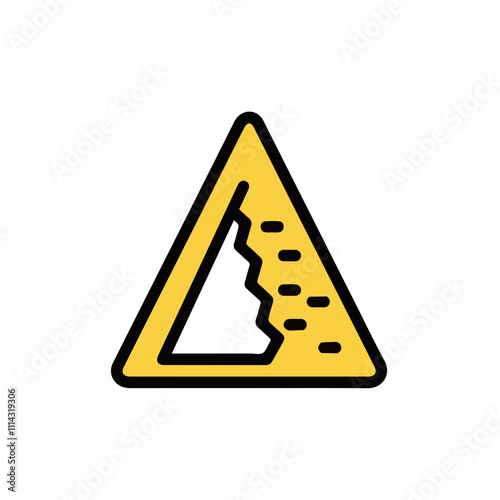 Warning attention icon symbol vector image Illustration
