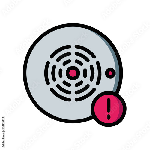 Warning attention icon symbol vector image Illustration
