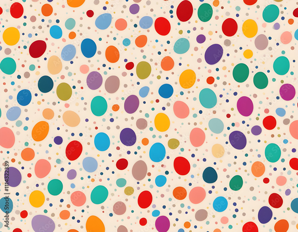 Multicolored curved checkered lines and confetti, polka dots, striped pattern on a light background Multicolored curved checkered lines and confetti, polka dots, striped pattern on a light background