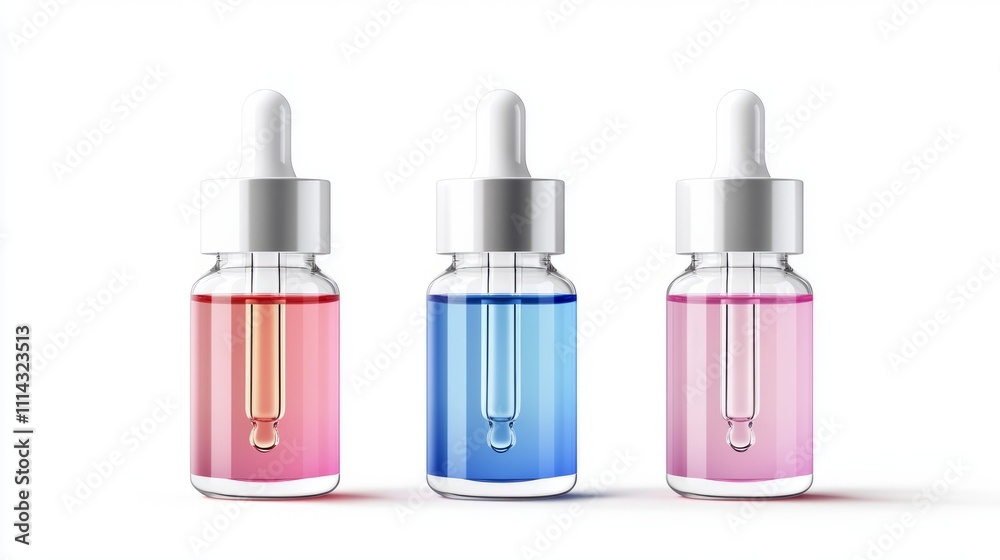dropper bottle product packaging for beauty and skincare on white background dropper bottle product packaging for beauty and skincare on white background