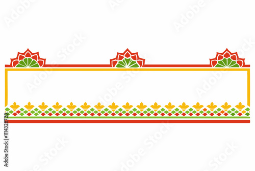 Border line seamless background. Decorative design