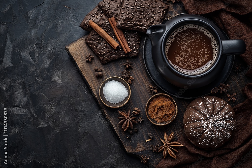 In this cozy setting, preparing traditional chai tea is enhanced by rich spices and sweet snacks, making for delightful drinks that warm the soul and tantalize the taste buds. In this cozy setting, preparing traditional chai tea is enhanced by rich spices and sweet snacks, making for delightful drinks that warm the soul and tantalize the taste buds.