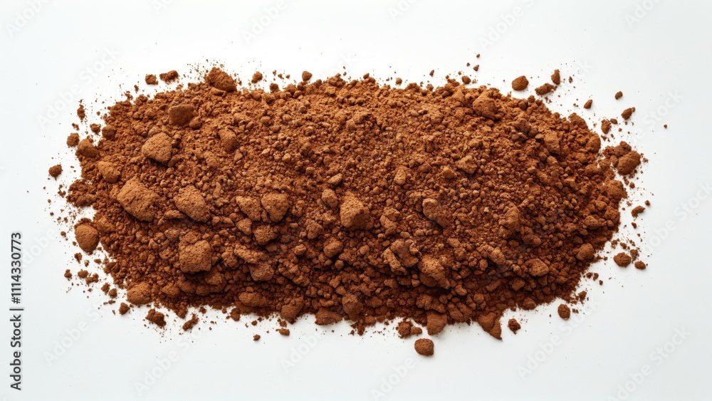 Rich Brown Soil Pile Isolated on White Background Rich Brown Soil Pile Isolated on White Background