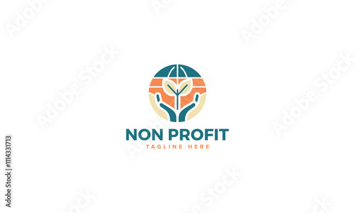 Empowered Nonprofit Logos, Visuals of Transformation with Globe Hand Leaf Free Download Empowered Nonprofit Logos, Visuals of Transformation with Globe Hand Leaf - GFXLoad