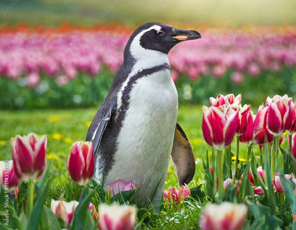 Naklejka premium Zwischen Tulpen