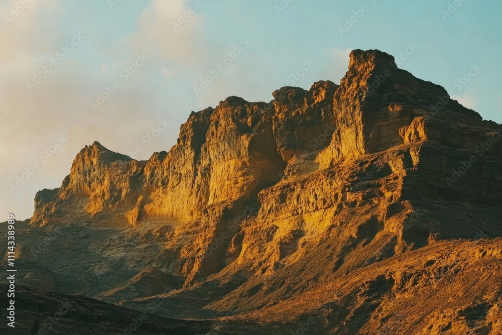 Obraz premium Mountain landscape with clouds