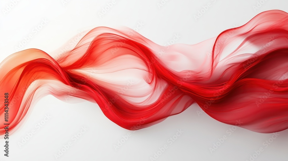 Red frame art decoration on white background Red frame art decoration on white background