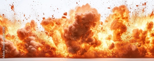 PNG Fire bomb explosion flames high explosive.