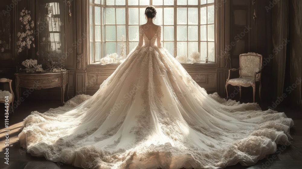 Princess fashion wedding dress. Princess fashion wedding dress.
