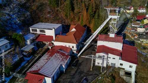 Jachymov Joachimsthal Bergbau Einigkeitsschacht photo