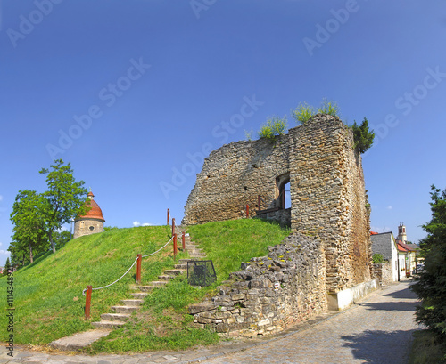 Obraz na płótnie The area of St Georg's Rotunda in Town Skalica, Slovakia w salonie