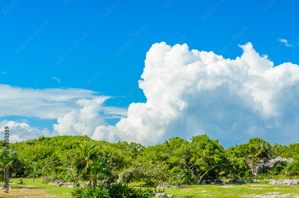 Mayan Ruins of Tulum. Tulum Archaeological Site. Mexico. Mayan Ruins of Tulum. Tulum Archaeological Site. Mexico.