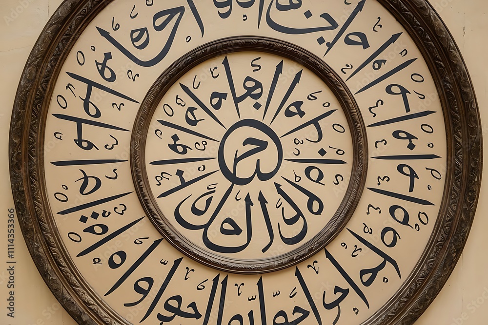Naklejka premium Arabic calligraphy style.