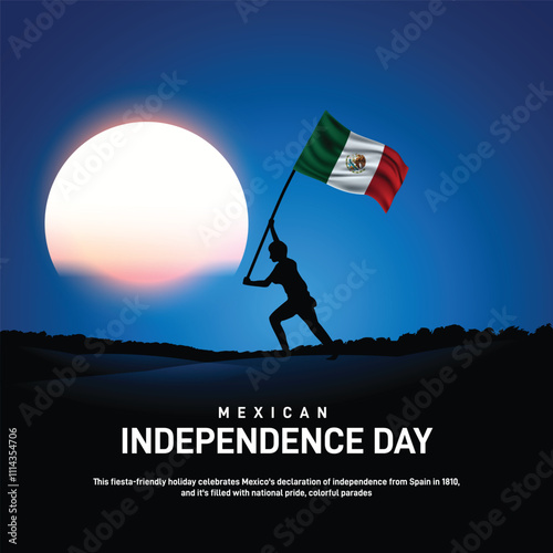 mexican independence day. mexican independence day creative banner, poster, social media post, postcard, backdrop, background, web banner, template design etc.