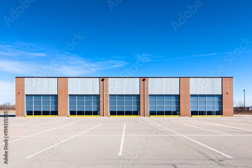 Wallpaper Mural storage industrial facility, modern building exterior Torontodigital.ca