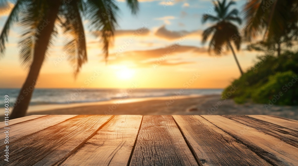 Sunset Beach with Wooden Deck Sunset Beach with Wooden Deck