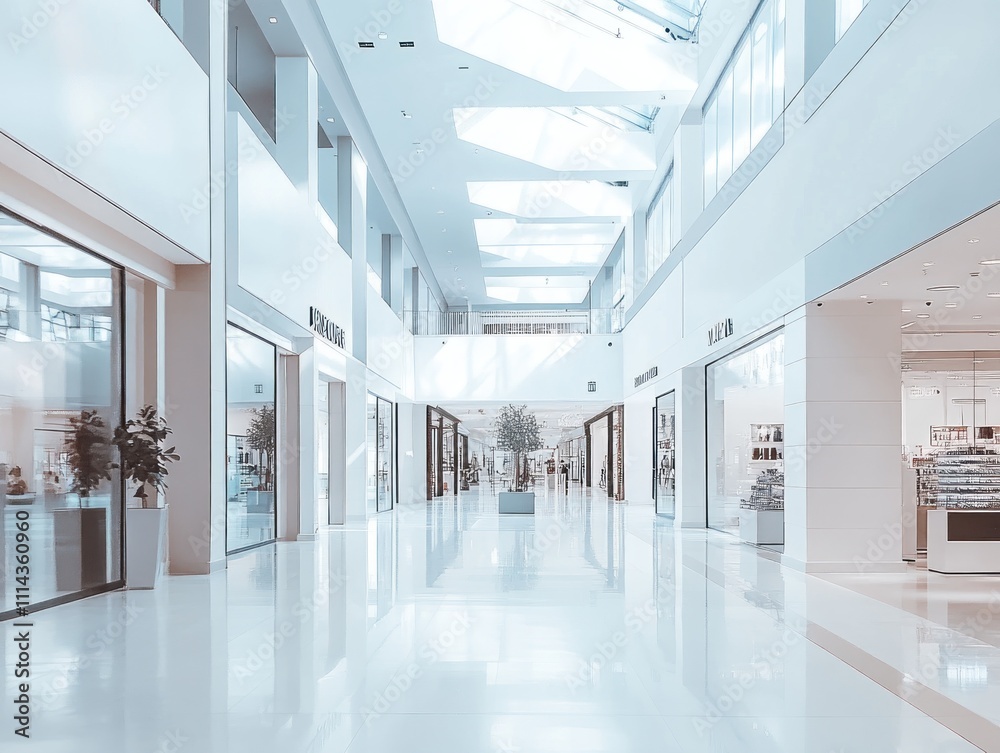 Obraz premium Modern Shopping Mall Interior