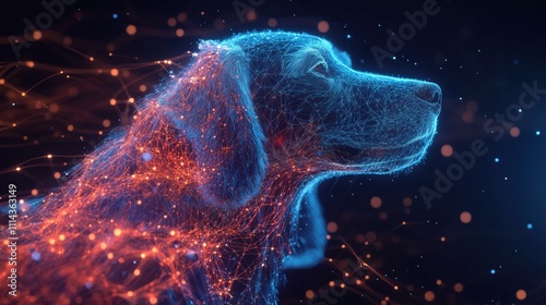 Quantum computing creating digital twin of dog avatar