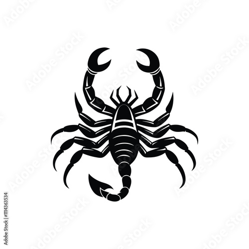 scorpion silhouette vector icon illustration