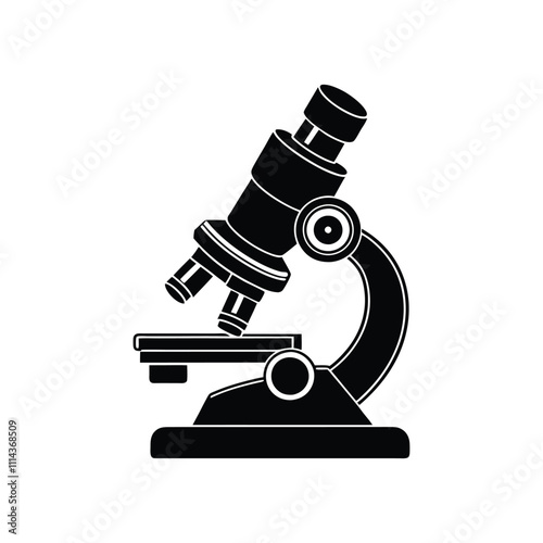 microscope icon isolated on white background