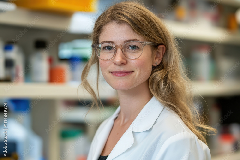 Young Scientist Working in Modern Laboratory Young Scientist Working in Modern Laboratory